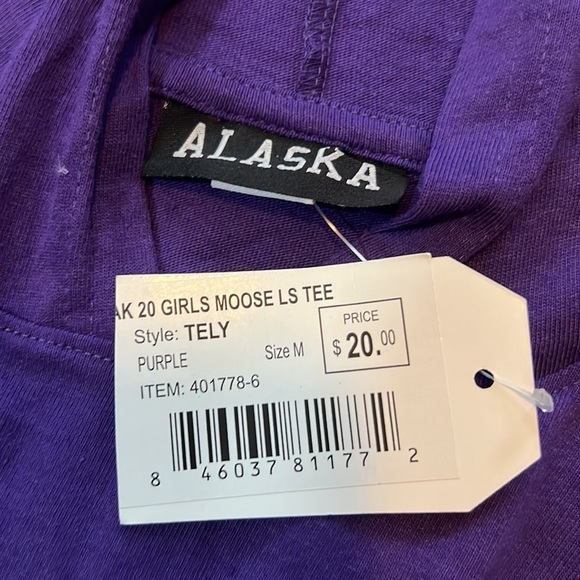Girls Size Medium AlaskaMoose Hooded T-Shirt - Picture 4 of 5
